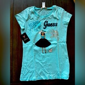 Brand new guess girls Tshirt with sequin detail